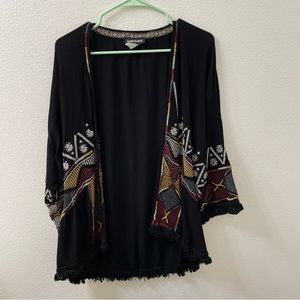 Weavers cardigan sweater black small